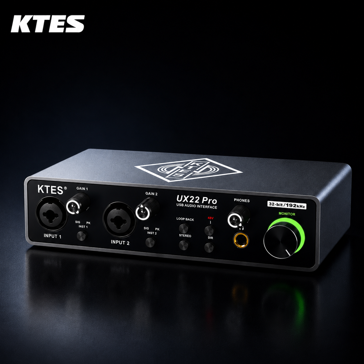 Music Audio Facebook - UX22 Pro Audio Interface 192kHz 32-Bit
