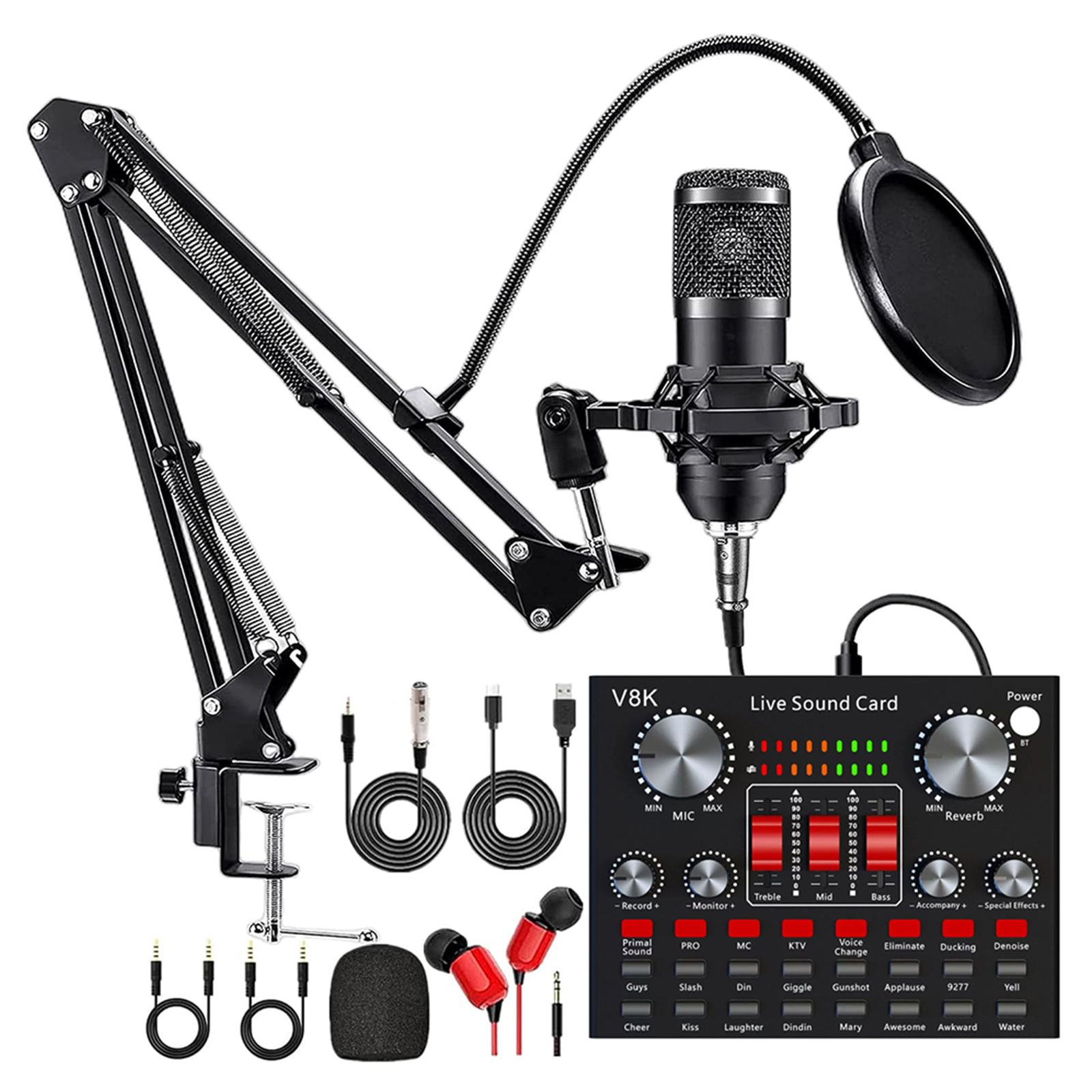 Audio Music Voice Changer - All-in-One Recording Equipment Audio Mixer Voice