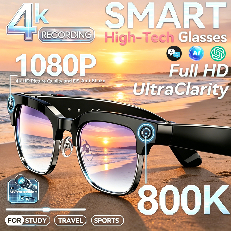 Audio Music Videos - Smart Camera Glasses Photo and Audio