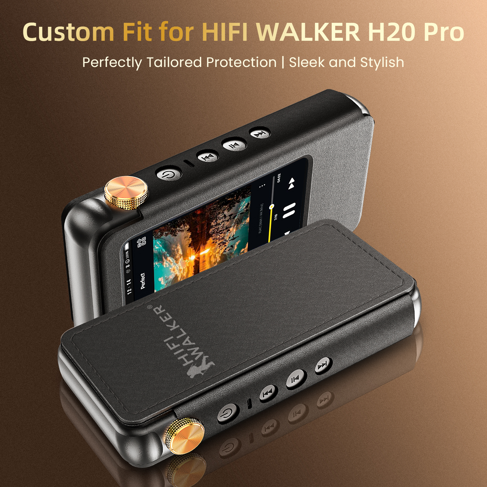 Audio Music App - HIFI WALKER Protective PU Leather Case