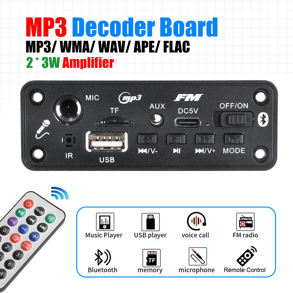 Audio Music App - MP3 Bluetooth Amplifier Decoder Board 2