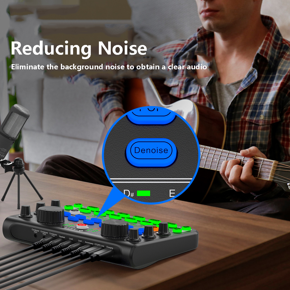 Audio Music Voice Changer - Sound Mixer Board Live Sound Card