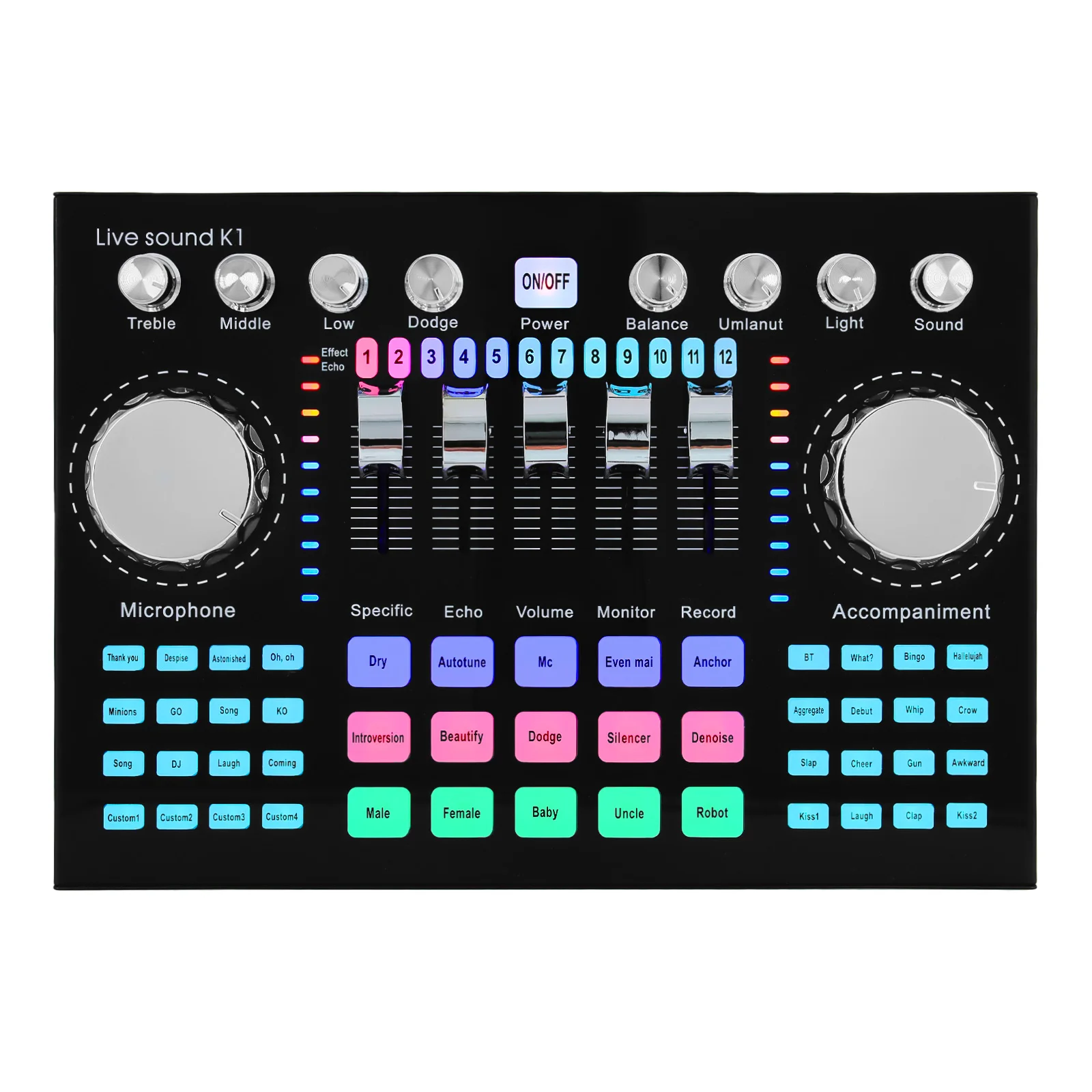 Audio Music Voice Changer - K1 Live Sound Card Voice Changer