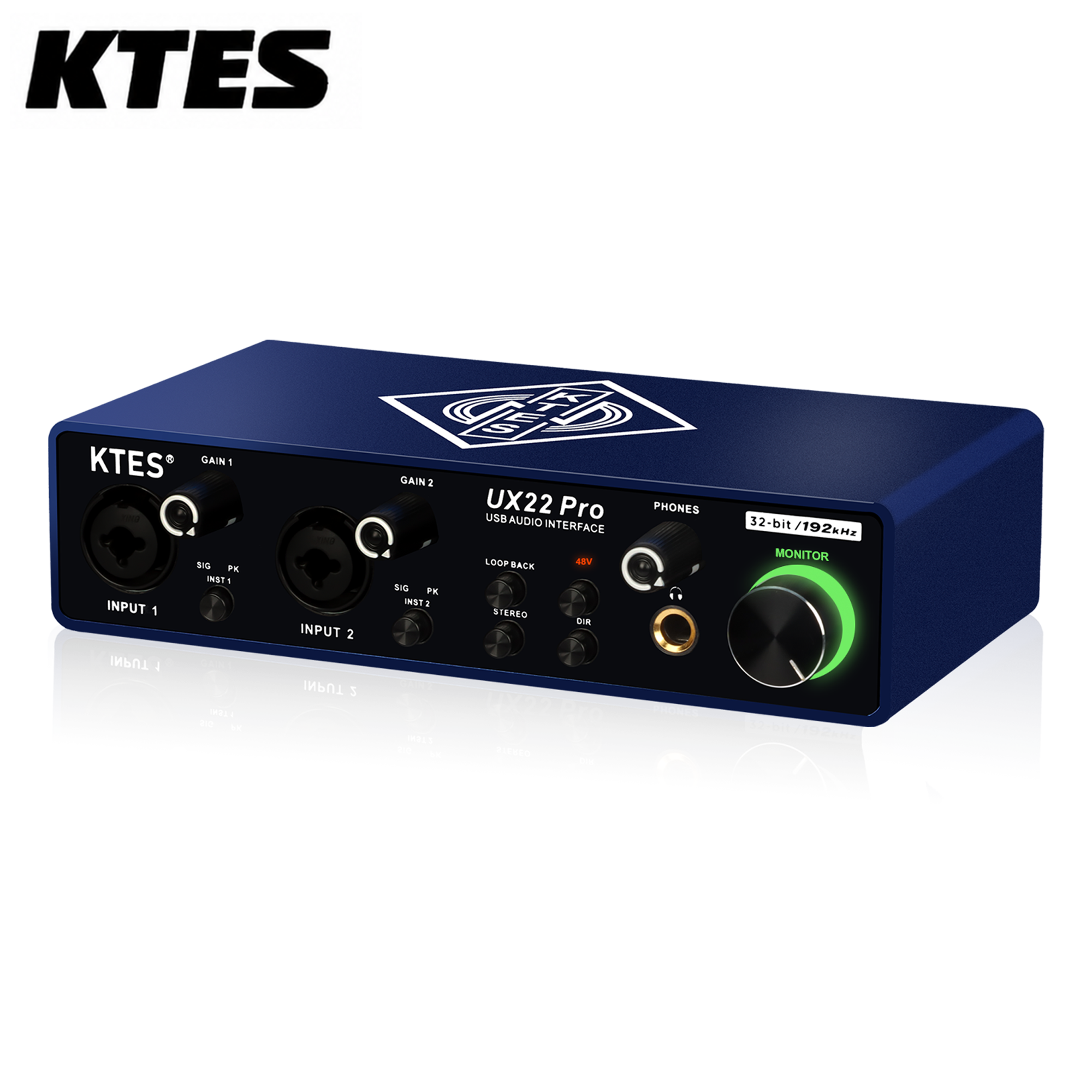 Music Audio Facebook - UX22 Pro Audio Interface 192kHz 32-Bit