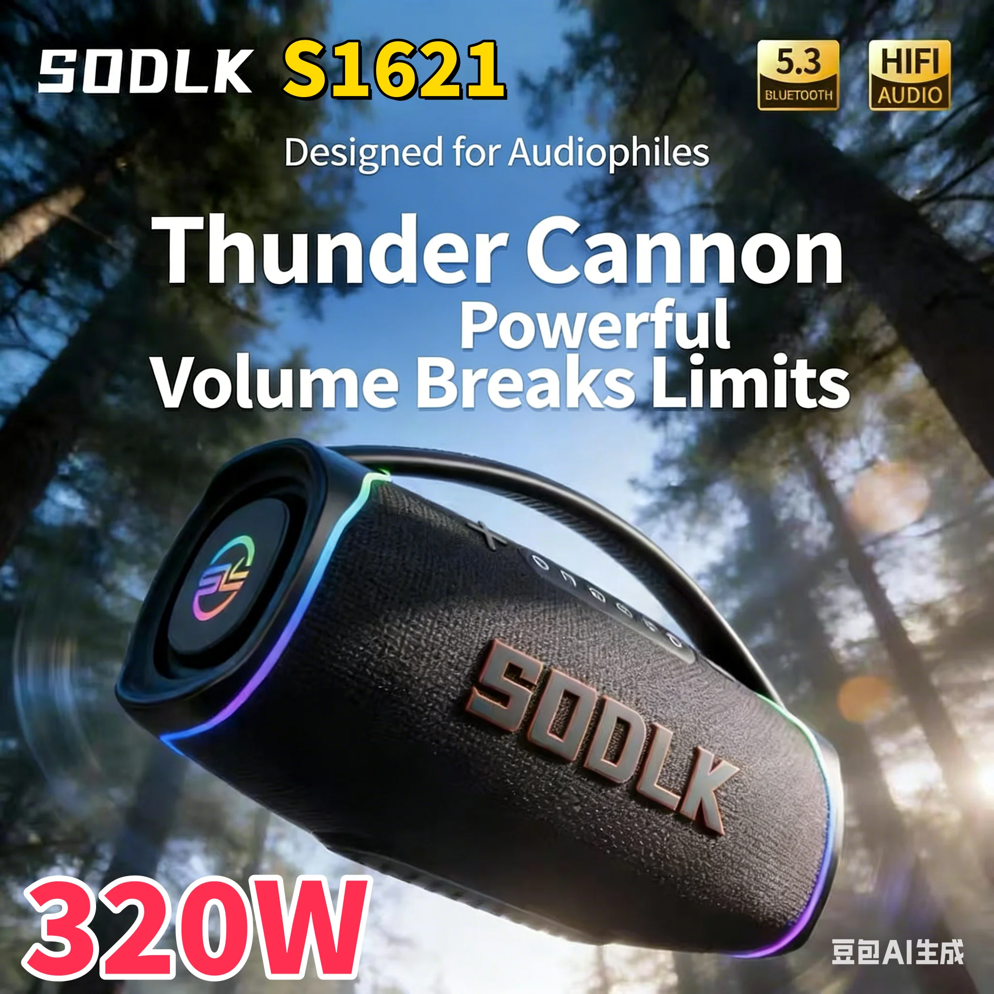 SODLK S1621New Model 320W Port - Apple Music Audio Quality recension och pris