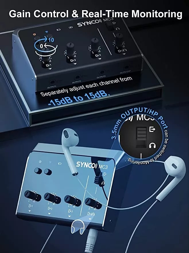 Synco MC3 Lite Audio Mixer 4 C - Audio Music Videos recension och pris