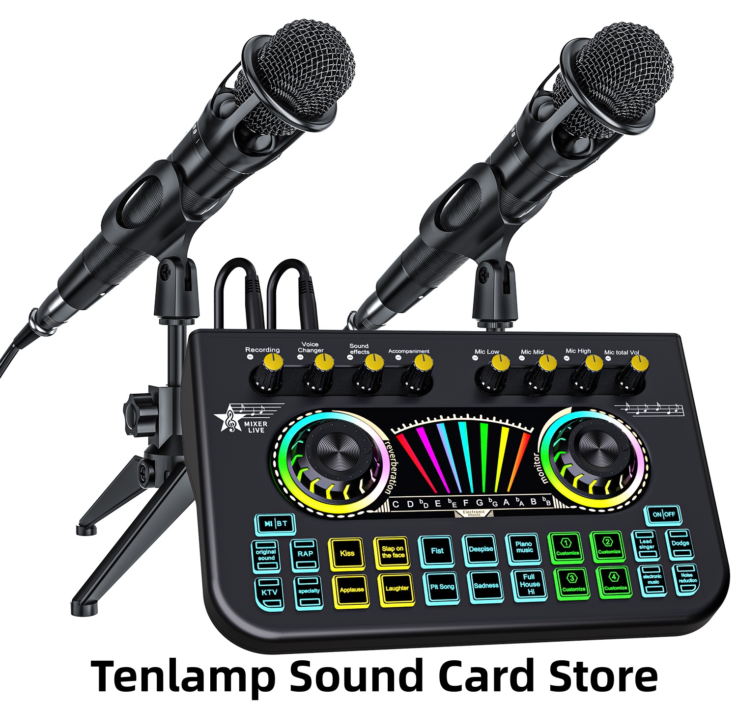 Tenlamp Sound Board to Play Mu - Audio Music Voice Changer recension och pris