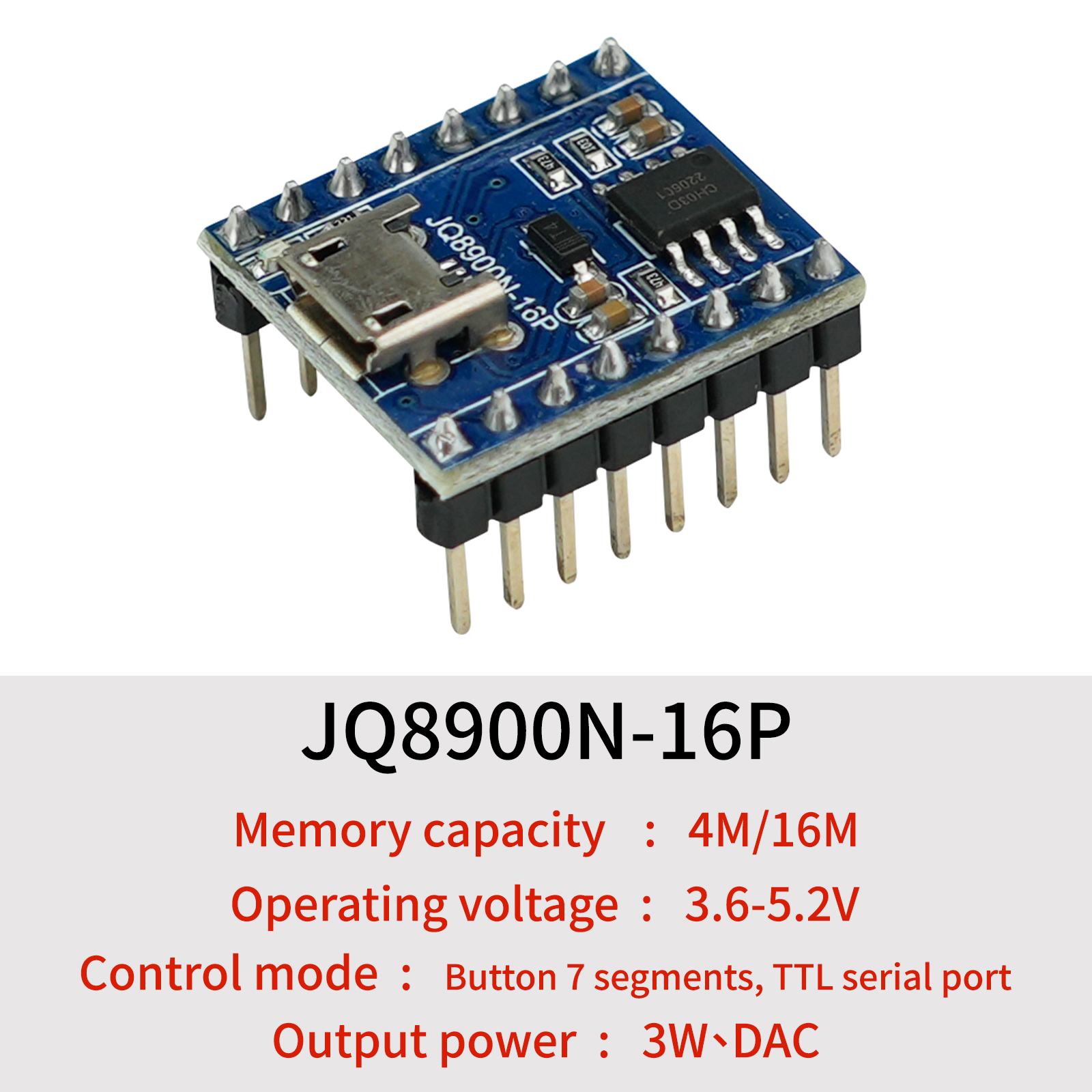 Voice Playback Module, JQ8900N - Audio Music Mp3 Download Free recension och pris