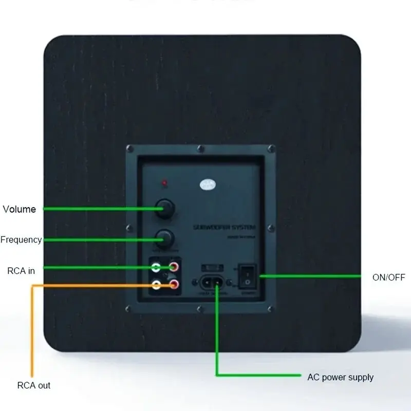 100W Active Subwoofer 6.5 Inch - Audio Music Generator recension och pris