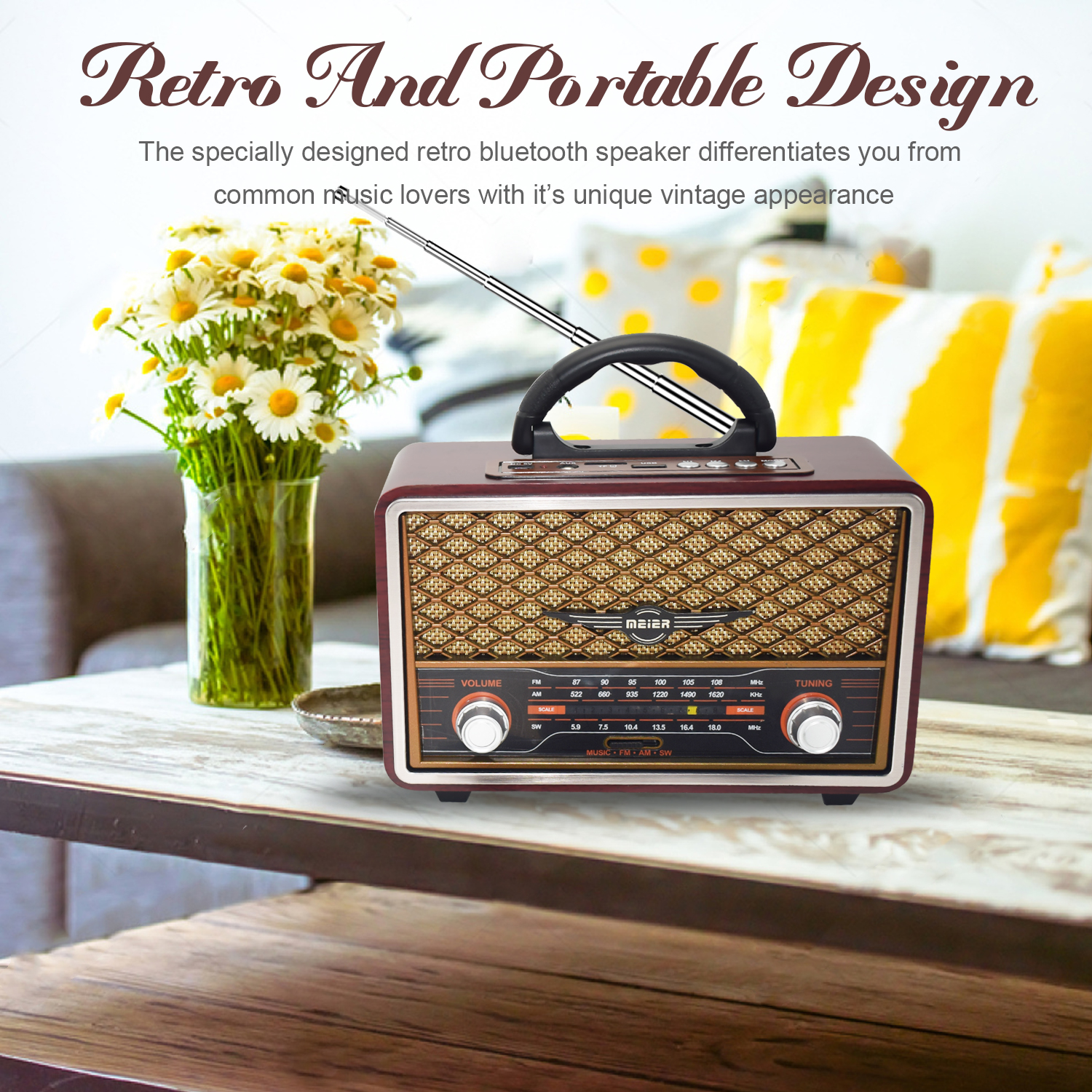 High Quality Wooden Retro Port - Apple Music Audio Quality recension och pris