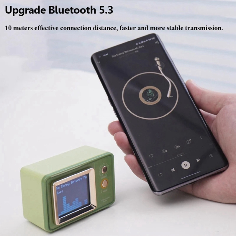 Retro Bluetooth Speaker Vintag - Audio Music To Lyrics recension och pris