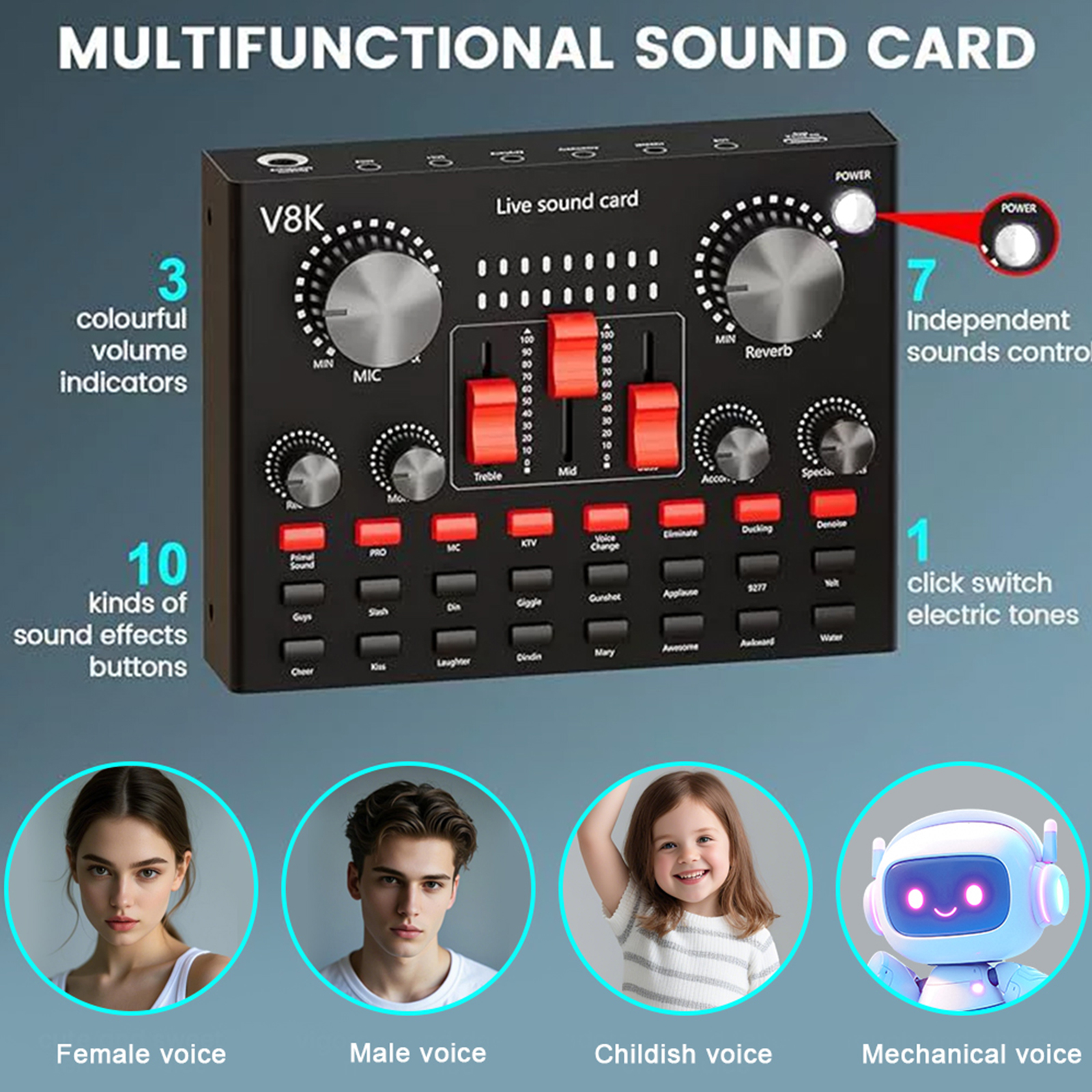 All-in-One Recording Equipment - Audio Music Voice Changer recension och pris