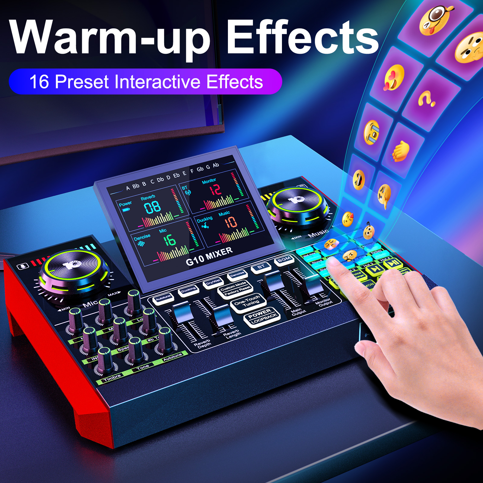 Tenlamp Audio Interface Mixer  - Audio Music Voice Changer recension och pris