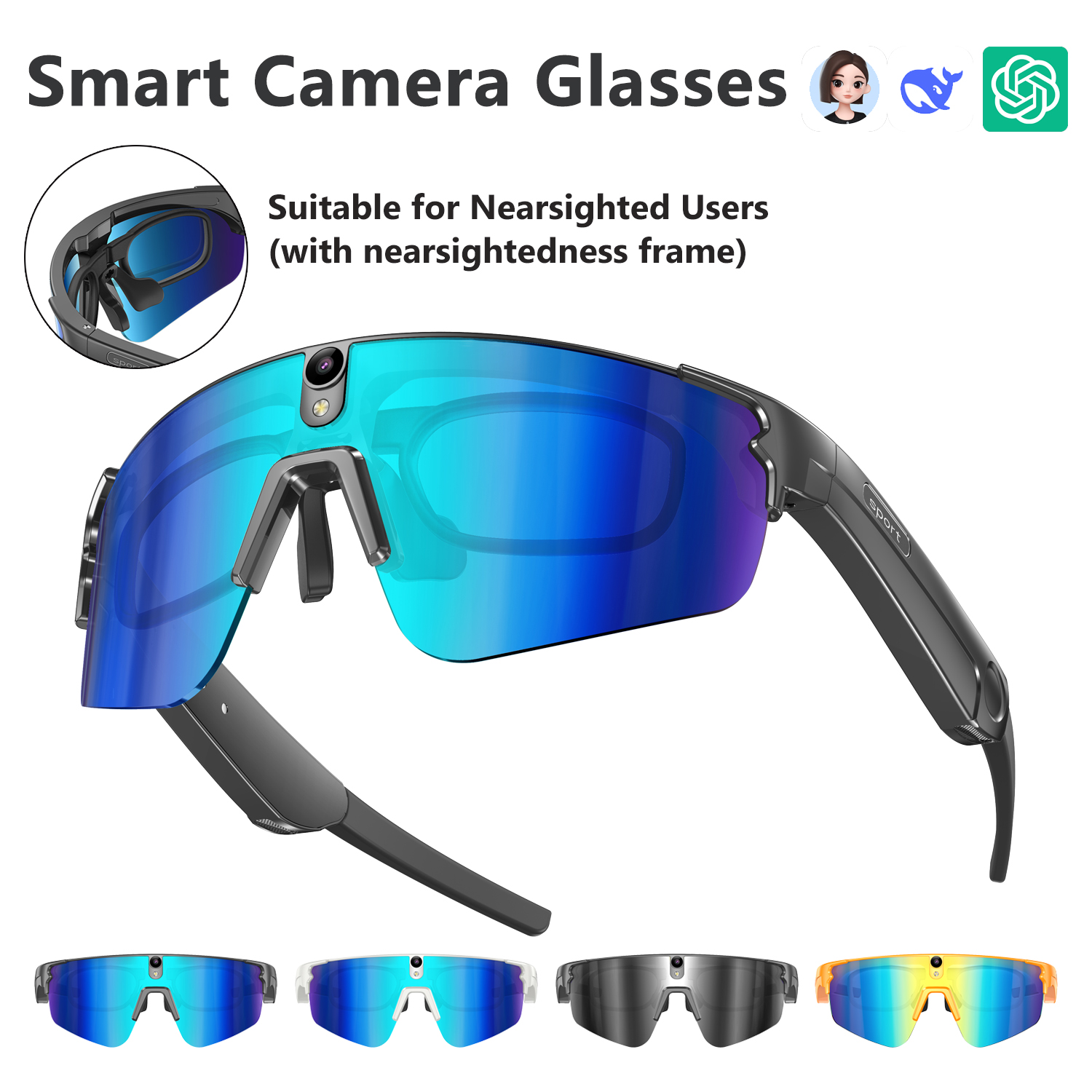 L805 AI Smart Glasses With 800 - Audio Music Videos recension och pris