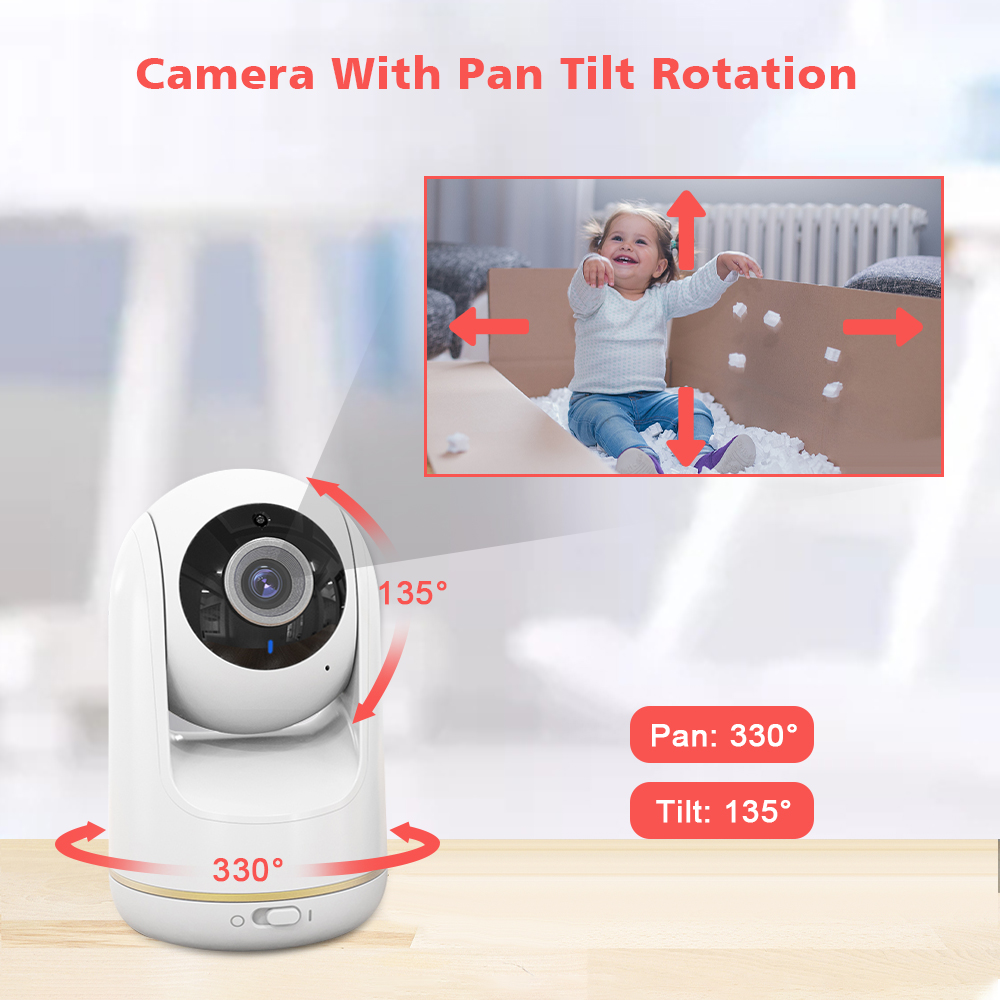 VB803 Baby Monitor 5 Inch 720P - Audio Music Videos recension och pris