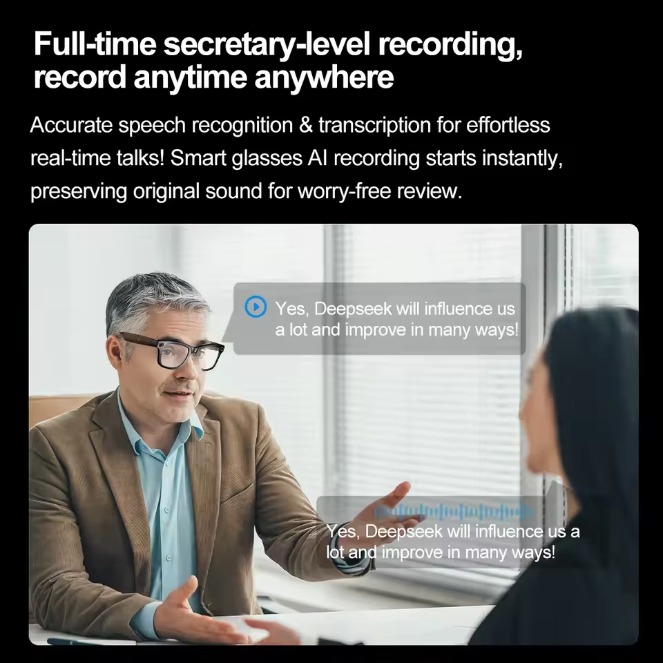 2026 New AI Smart Glasses with - Audio Music Arabic recension och pris
