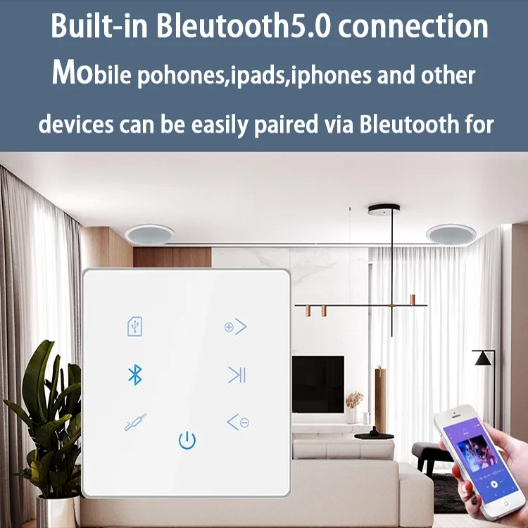 Bluetooth Wall Amplifier Home  - Audio Music Generator recension och pris