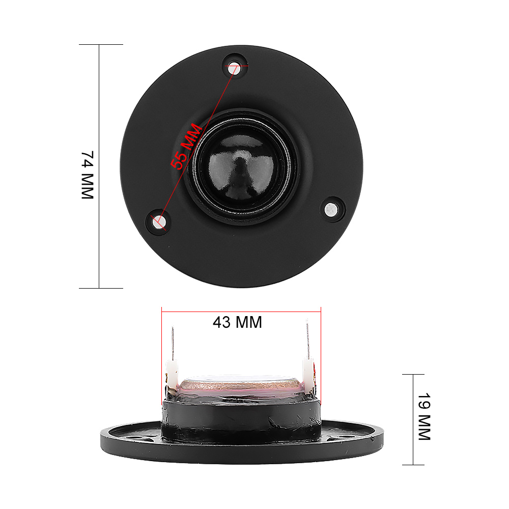 AIYIMA 2Pcs 3 Inch Tweeter Sou - Audio Music Generator recension och pris
