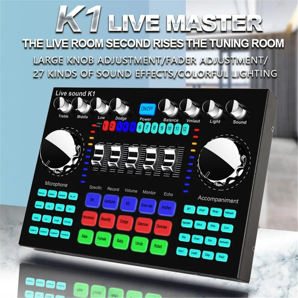 K1 Live Sound Card Voice Chang - Audio Music Voice Changer recension och pris