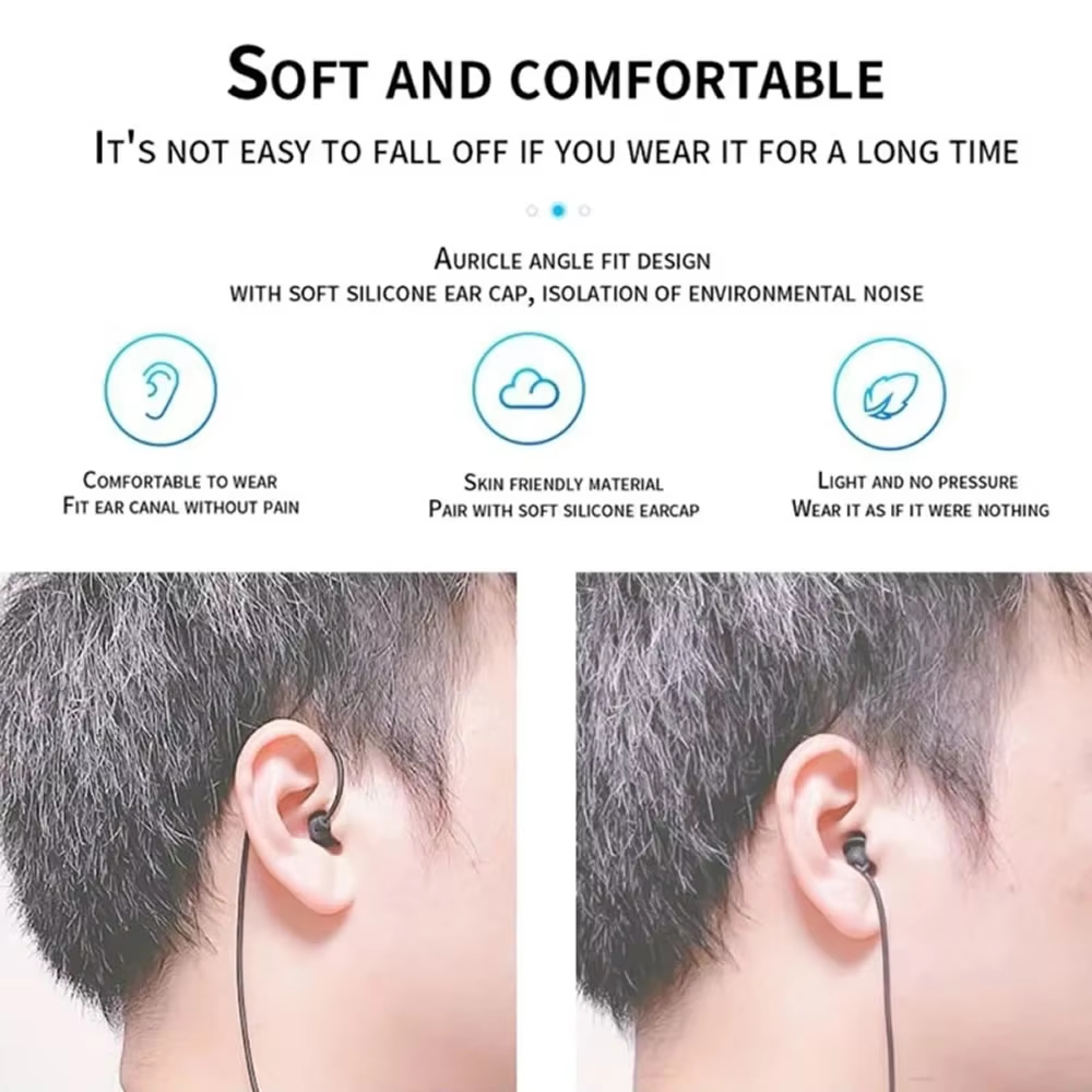 3.5mm Short Wired Headphones S - Audio Music App recension och pris