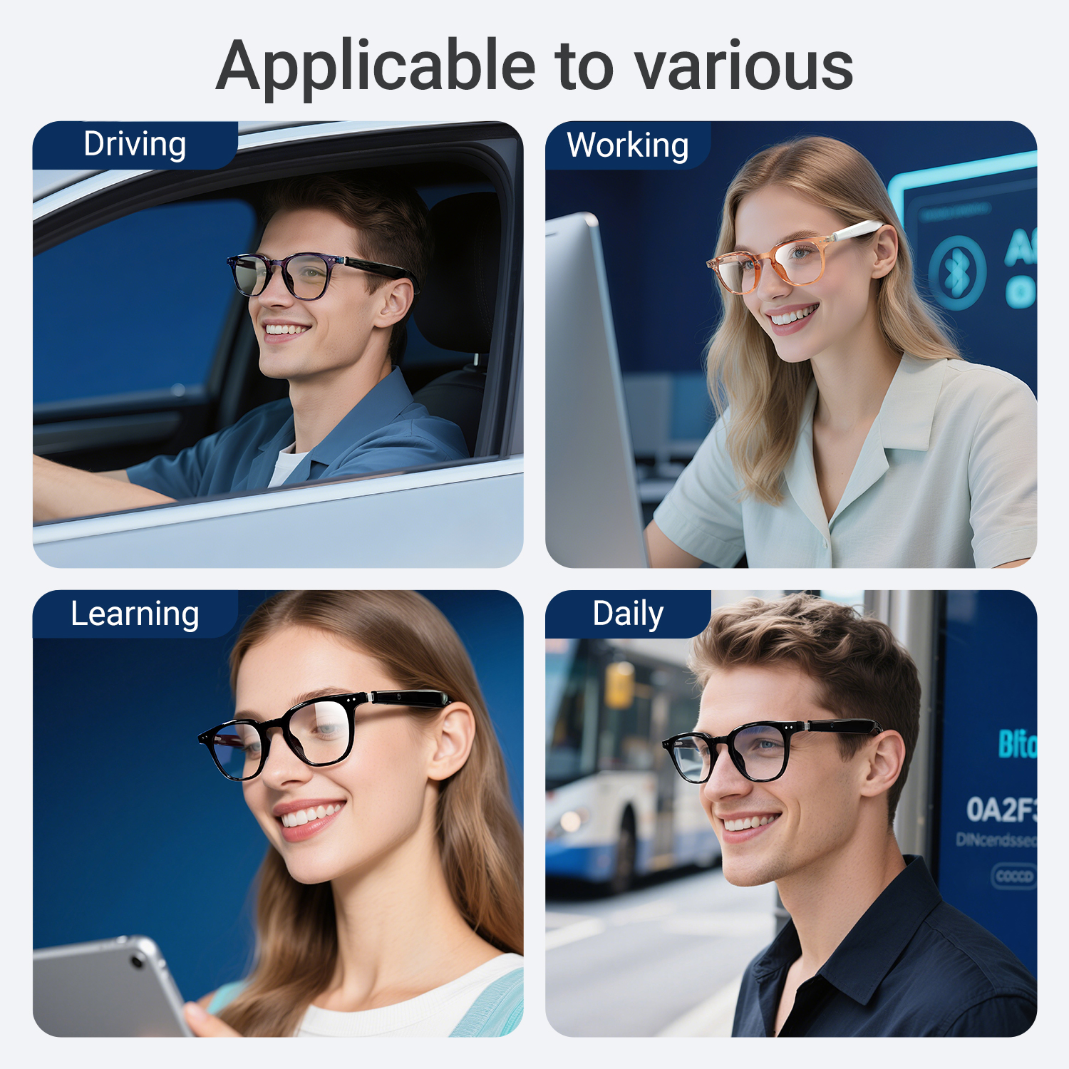 Photochromic Smart Glasses Ant - Audio Music Videos recension och pris