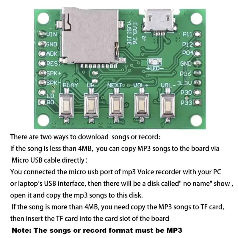 MP3 Voice Module Kit Welcomer  - Audio Music Mp3 Download Free recension och pris