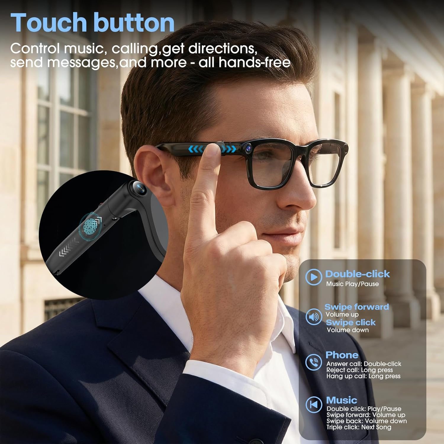 2026 New HD Smart Audio Glasse - Audio Music Arabic recension och pris