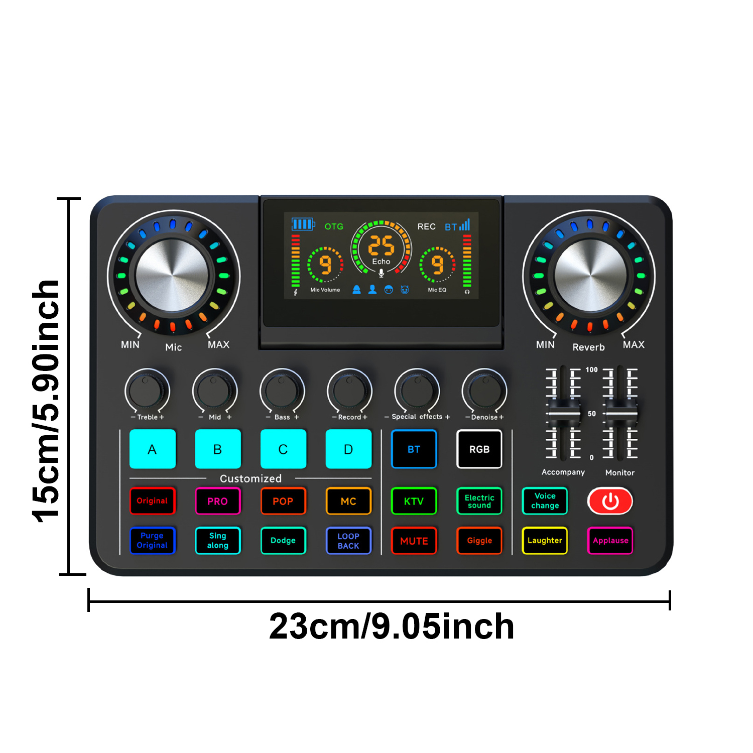 Audio Mixer, Live Sound Card w - Audio Music Voice Changer recension och pris