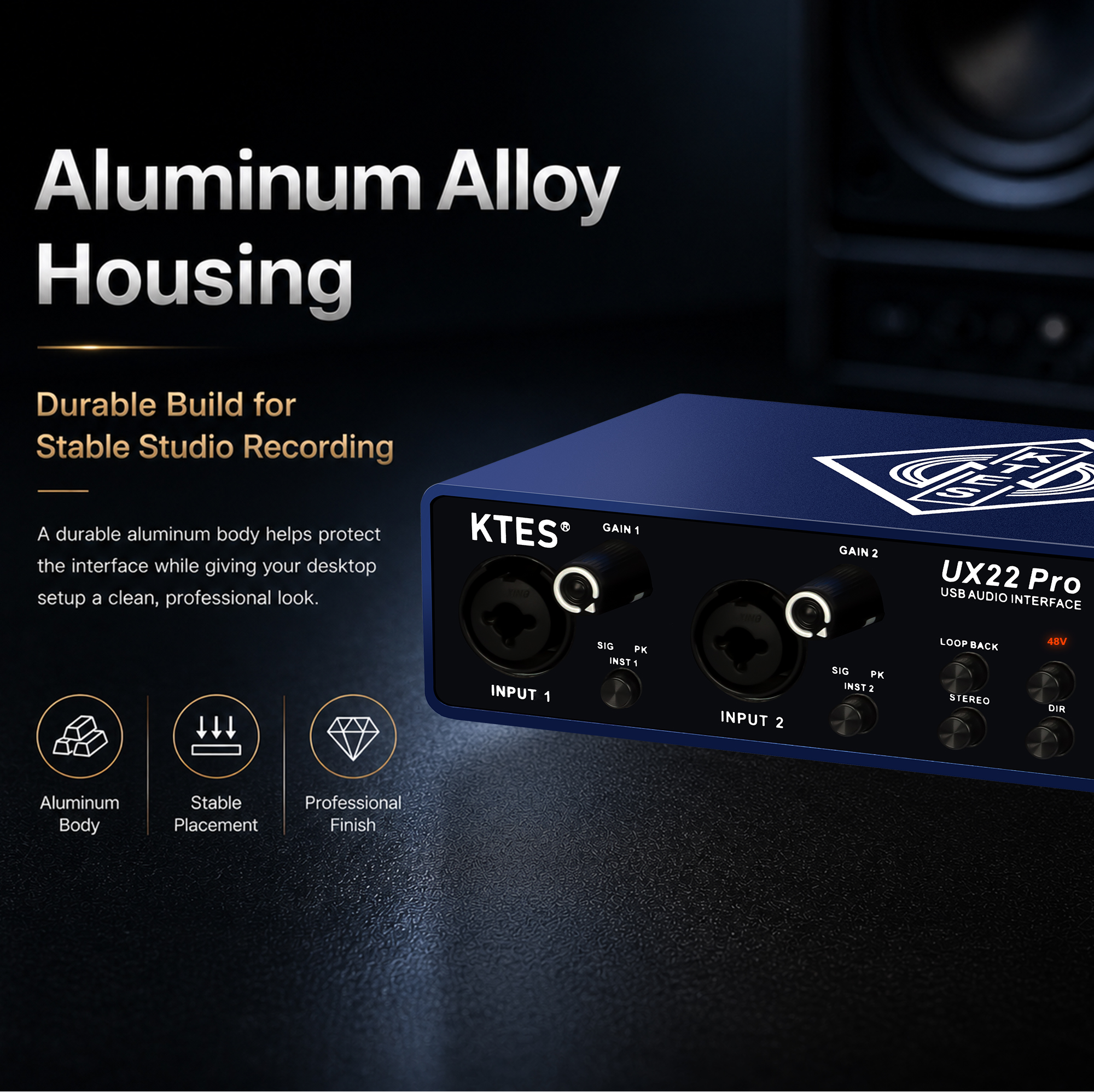 UX22 Pro Audio Interface 192kH - Music Audio Facebook recension och pris