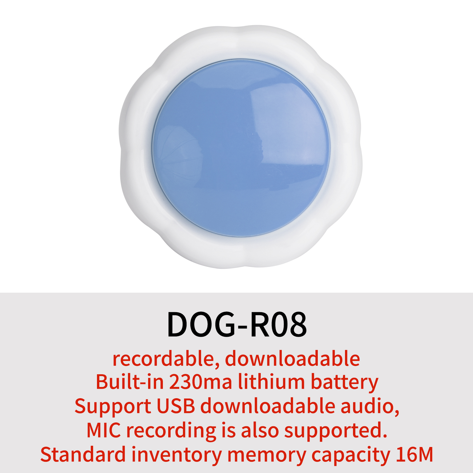Voice Recording Button,16MB US - Audio Music To Download recension och pris
