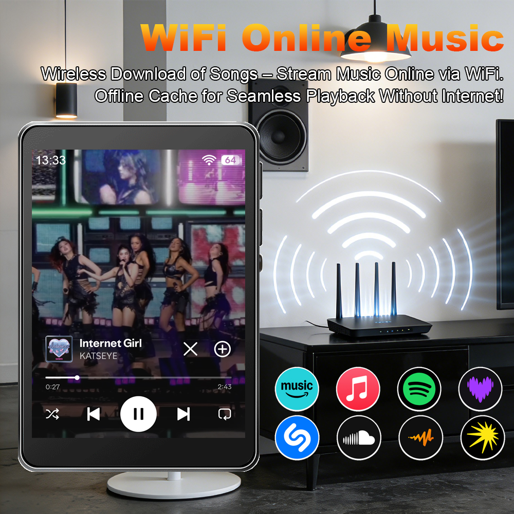WiFi MP3 Player Andriod 10 Spo - Audio Music Mp3 Download Free recension och pris